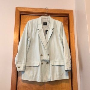 Abercrombie & Fitch mint green blazer